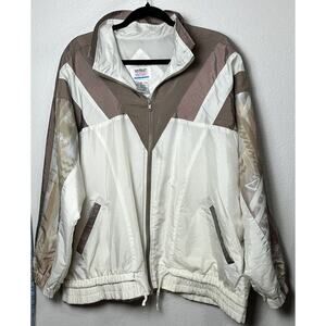 Vintage Winterset Women’s Ivory Windbreaker 80s 90s Retro Southwestern Size XL